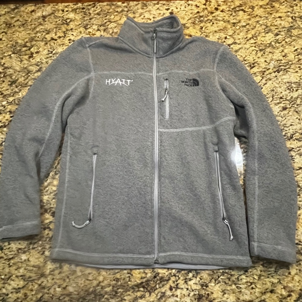 The North Face Hyatt Employee Gordon Lyons Mens Medium‎ Gray Full Zip Jacket